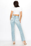 Load image into Gallery viewer, Light Wash High Rise Straight Fit Jeans