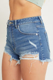 Load image into Gallery viewer, Distressed Fray Denim Shorts