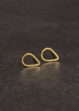 Load image into Gallery viewer, Gold Teardrop Stud Earrings