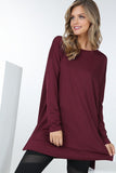 Load image into Gallery viewer, French Terry Long Sleeve Tunic Top