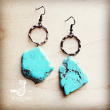 Load image into Gallery viewer, Blue Turquoise Chunky Earrings