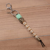 Load image into Gallery viewer, Leopard Beaded Mama Keychain | Sister Keychain | Best Family Gifts | Nana Gift