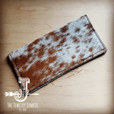 Load image into Gallery viewer, Hair-on-Hide Leather Wallet-Spotted Brindle