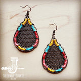 Load image into Gallery viewer, Copper Filigree Earrings w/ Multi-Colored Beads