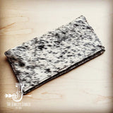 Load image into Gallery viewer, Hair-On Hide Leather Wallet in Grey &amp; White