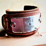 Load image into Gallery viewer, GRIT AND GRACE Distressed Leather Cuff