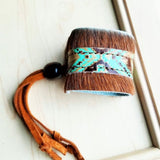 Load image into Gallery viewer, Authentic Leather Hair-On Bracelet