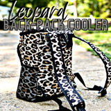 Load image into Gallery viewer, Leopard Back-Pack Cooler Water Tight