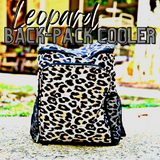 Load image into Gallery viewer, Leopard Back-Pack Cooler Water Tight