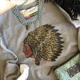 Load image into Gallery viewer, Leopard Indian Chief Sweatshirt