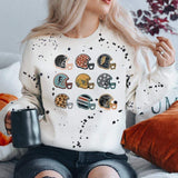 Load image into Gallery viewer, Fall Football Helmet Fleece-Lined Sweatshirts