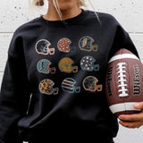 Load image into Gallery viewer, Fall Football Helmet Fleece-Lined Sweatshirts