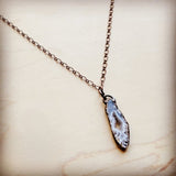 Load image into Gallery viewer, Copper Necklace w/ Genuine Druzy