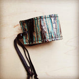 Load image into Gallery viewer, Leather Cuff in Turquoise Chateau