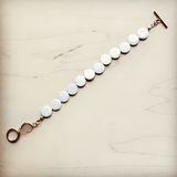 Load image into Gallery viewer, Genuine Shell Pearl Coin Bracelet