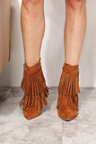 Load image into Gallery viewer, Legend Women&#39;s Tassel Wedge Heel Ankle Booties