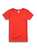 Load image into Gallery viewer, Better Quality Blanks - The BQ Ladies Premium S/S VNeck T-Shirt in Red