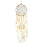 Load image into Gallery viewer, Dream Catcher Natural Crochet With Feathers Beads