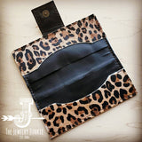 Load image into Gallery viewer, Hair on Hide Leather Wallet in Leopard w/ Snap