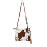 Load image into Gallery viewer, Brown &amp; White Shade Bag by Myra