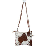 Load image into Gallery viewer, Brown &amp; White Shade Bag by Myra