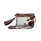 Load image into Gallery viewer, Brown Specked Belted Bag by Myra