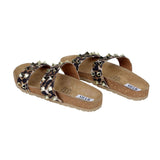 Load image into Gallery viewer, Leopard Studded Sandals by Myra Bag