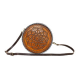 Load image into Gallery viewer, Boho Brown Round Bag by Myra Bag