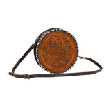 Load image into Gallery viewer, Boho Brown Round Bag by Myra Bag