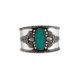 Load image into Gallery viewer, Fire &amp; Brimstone Turquoise Cuff Bracelet by Myra