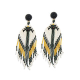 Load image into Gallery viewer, Eagles Drum Beaded Earring