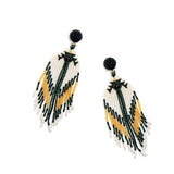 Load image into Gallery viewer, Eagles Drum Beaded Earring